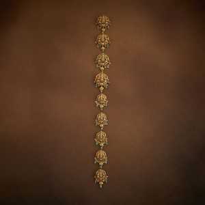 Bijoux de mariage pour femmes Antique Choti 185155, en alliage doré poli fait main avec embellissement en pierres précieuses - Product Image 1
