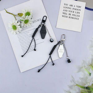 Cute Leather Keychain Personalized Gift Travel Bag <strong>Luggage</strong> Leather Tag Key Fashion Metal Car Brand Gift Keychain Phone Key Ring - Product Image 2