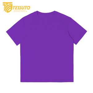 T-shirt super lourd 100% coton Tessuto pour hommes et femmes T-shirt vierge de haute qualité imprimé sur mesure - Product Image 3