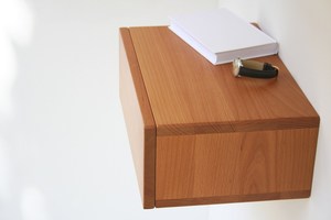 High Quality Custom Wood <b>Bedside</b> Table Hanging Wall-Mounted Mango Nightstand Home Furniture - Product Image 4