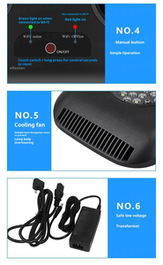 Grosir lampu <span class=keywords><strong>LED</strong></span> akuarium Wi-Fi cerdas, lampu karang spektrum penuh dapat diredupkan untuk tangki laut dan air tawar - Product Image 6