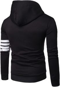 Sweats à capuche pour hommes Sweat à capuche décontracté avec cordon de serrage et fermeture à glissière - Product Image 2