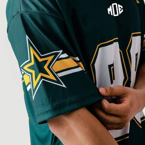 Oversized Custom <b>Mesh</b> American Football Jerseys Sublimation Number Print Football Style Wholesale OEM Private Label Manufacturer - Product Image 4