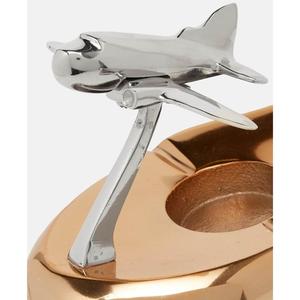 Office Supplies <b>Cigar</b> And Cigarette Ashtray With Shiny Polish Aircraft Model Table Decorative Metal Aircraft Model Ashtrays Gift - Product Image 3