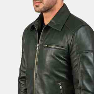 Chaquetas de Cuero Genuino Personalizadas de Primera Calidad 2026, Chaquetas de Cuero Americano 100% Piel de Vaca Negra para Hombre - Product Image 6