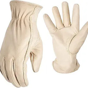 Venta al por mayor de grado AB Industrial hombres vaca oveja piel de cabra larga suave piel de cabra cuero Tig soldador Weldas soldadura jardín guantes de trabajo - Product Image 1