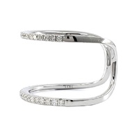 Bijoux d'usine chinoise : Meilleures ventes, qualité supérieure, or blanc massif 18 carats, diamant naturel taille brillant, classique pour fiançailles, fêtes et mariages