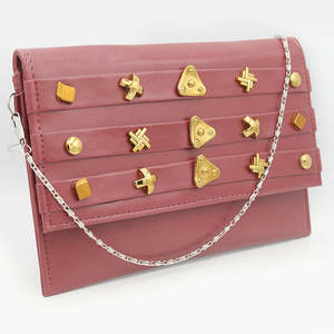 Bolso de mano para mujer (K-2071) - Color granate - Product Image 2