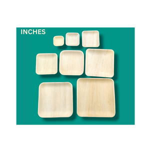 Platos de Papel Desechables Compostables Sumkoka ISO para Restaurantes, de 6, 7, 9 y 10 Pulgadas, Hechos con Fibra de Palma de Areca, para Todas las Ocasiones, en Bolsa - Product Image 3