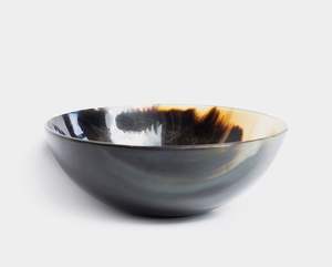 Cuenco de cuerno Natural de artesanía extensible para frutas y decoración del hogar Animal pulido y estilo religioso hecho a mano Natural - Product Image 2