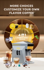 Máy pha cà phê đa viên nang tương thích EU Pack, thiết <span class=keywords><strong>k</strong></span>ế thông minh, hỗ trợ viên nang <span class=keywords><strong>K</strong></span> Cup, Nespresso, Dolce Gusto, dùng cho gia đình và văn phòng - Product Image 3