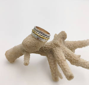 Unisex 925 Sterling <b>Silver</b> Brass Copper Wedding Jewelry <b>Ring</b> with Diamond Unique Trendy Engagement for Women <b>Men</b> for Parties - Product Image 2