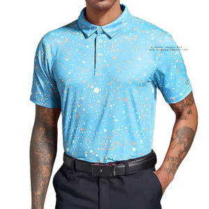 T-shirts polo élégants pour hommes en tissu respirant coupe ajustée à manches courtes vêtements décontractés unis fournisseur en gros vêtements d'été en vrac - Product Image 4