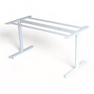 Pieds de table minimalistes en aluminium pour table à manger de 140x70cm, système TIO, revêtement poudré HCTO004 - Product Image 1