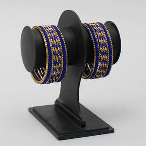 2025 vente en gros de haute qualité mariage velours bracelets ensembles OEM Services ethnique à la main bracelets en verre pour les femmes - Product Image 2