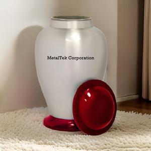 Nouveau Style américain noir blanc urne funéraire prix de gros souvenir fournitures funéraires urnes funéraires décoratives pour cendres pots d'urne - Product Image 3