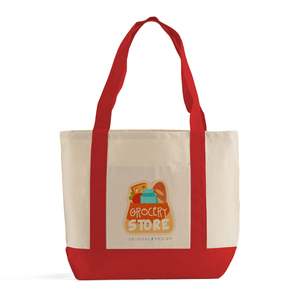 Custom Iconic Eco-Friendly Shopping <b>Bag</b> Lightweight Fabric Handle Cartoon Letter Patterns for Daily Use Gifts <b>Medium</b> Recyclable - Product Image 1