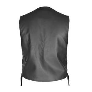 Chalecos grises de alta calidad para hombre, cuello en V de cuero transpirable, 2 lados, servicio OEM, estilo formal de verano, venta al por mayor, pedido a granel - Product Image 2