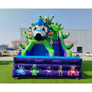 New Design Commercial <b>Inflatable</b> Bounce House Combo with Dry Slide Monster Theme Kids Jumping Castle Climbing Wall - Product Image 3