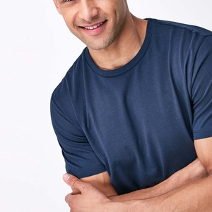 T-shirts pour hommes 100% coton de haute qualité, t-shirt pour hommes avec logo personnalisé - Product Image 4