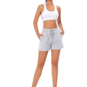 Shorts de Mujer al por Mayor de Alta Calidad, Personalizados, Lisos, 100% Algodón, Shorts Deportivos Casuales de Verano para Mujer, Hechos en Pakistán - Product Image 5