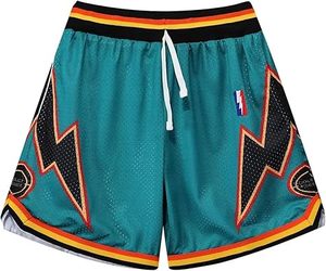 Shorts de basket-ball personnalisés avec broderie et poches, shorts d'équipe de basket-ball en mesh - Product Image 1