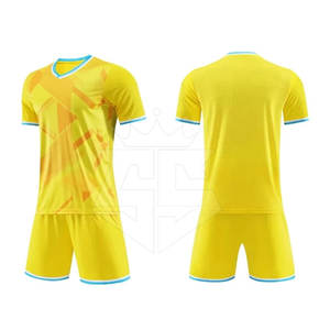 Uniforme de Fútbol de Manga Corta Transpirable de Alta Calidad, Diseño Personalizable, Color Ligero, 100% Poliéster para Adultos - Product Image 1