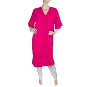 Ensemble de 2 chemises de nuit pour femmes Chase Value - Rose foncé - Taille unique - Tissu en soie - Product Image 3