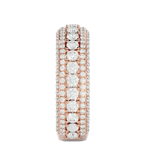 Elegant 5.60ct Round Diamond 14K RoseGold IGI Certified Band Rings <b>for</b> <b>Men</b> and Women-<b>Wedding</b>/<b>Gift</b> Occasion - Product Image 1