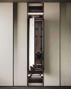 Luxury Modern Master Bedroom Furniture <b>Set</b> Italian Style Wooden Bed Modular <b>Wardrobe</b> and Glass Walk-in Closet Villa HotelProject - Product Image 3