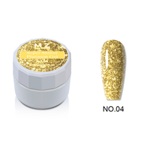 Nouveauté : Gel UV LED super brillant en pot, 9 couleurs, pour nail art, effet platine, à retirer par trempage, OEM, marque privée