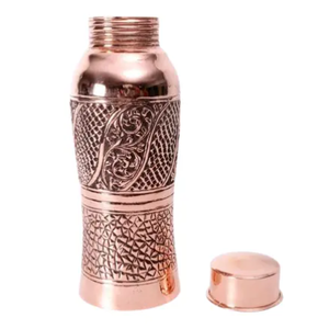 Hammered Design <b>Metal</b> <b>Water</b> <b>Bottle</b> High Quality Drink Ware Antique Copper Finishing <b>Bottle</b> Gift Set Stainless Steel <b>Water</b> <b>Bottle</b> - Product Image 6