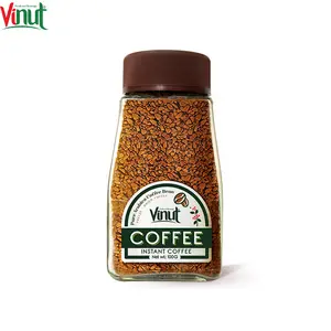 VINUT-tarro de café instantáneo, café árabe puro, liofilizado, fabricante de Vietnam, venta al por mayor, 100g