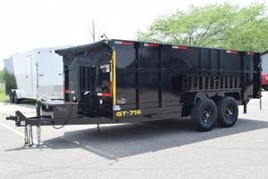 Remorque à benne basculante personnalisée avec vérin hydraulique télescopique 3 étages, levage par gravité - Product Image 5