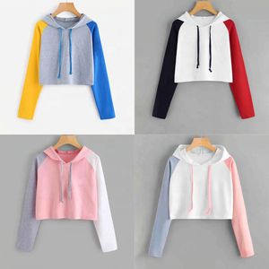 Nouveaux Sweats à Capuche Courts Personnalisés Grande Taille à Manches Longues Style Hip Hop pour Femmes, Streetwear OEM, Hauts Pulls à Capuche Courts Taille Haute - Product Image 6