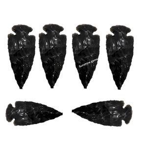 Puntas de Flecha de Obsidiana Negra de 2.5 Pulgadas, Cristales Naturales para Feng Shui, Reiki y Artesanía de Sanación, Venta al por Mayor - Product Image 2