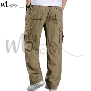 Pantalones Cargo de Algodón con Cintura Elástica Completa y Botones, Diseño Único, Hechos en Pakistán, Totalmente Personalizados, Precio al por Mayor para Adultos - Product Image 2