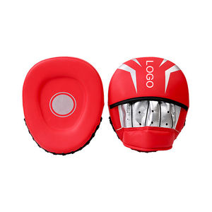 Guantes de boxeo de enfoque curvo de cuero y PVC hechos a medida profesionales de alta calidad para Taekwondo MMA al por mayor - Product Image 3