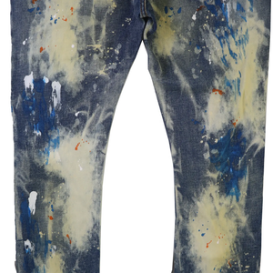 Jeans de Mezclilla Selvedge de Algodón Desgastado Vintage de Alta Calidad Personalizados para Hombre - Product Image 4