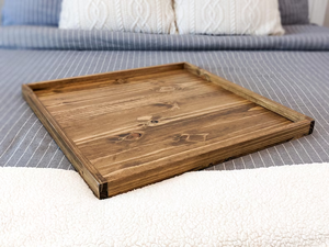 Handmade Multi-Use Wooden <b>Tray</b> by Crescent Crafts for <b>Kitchen</b> and Living Spaces by crescent crafts - Product Image 4