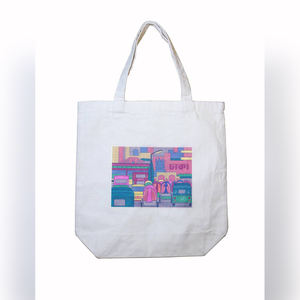 Wholesale Custom Size Organic <b>Recycled</b> Jute Tote Shopping <b>Bag</b> Canvas with Zipper Closure Custom Design from Bangladesh - Product Image 3