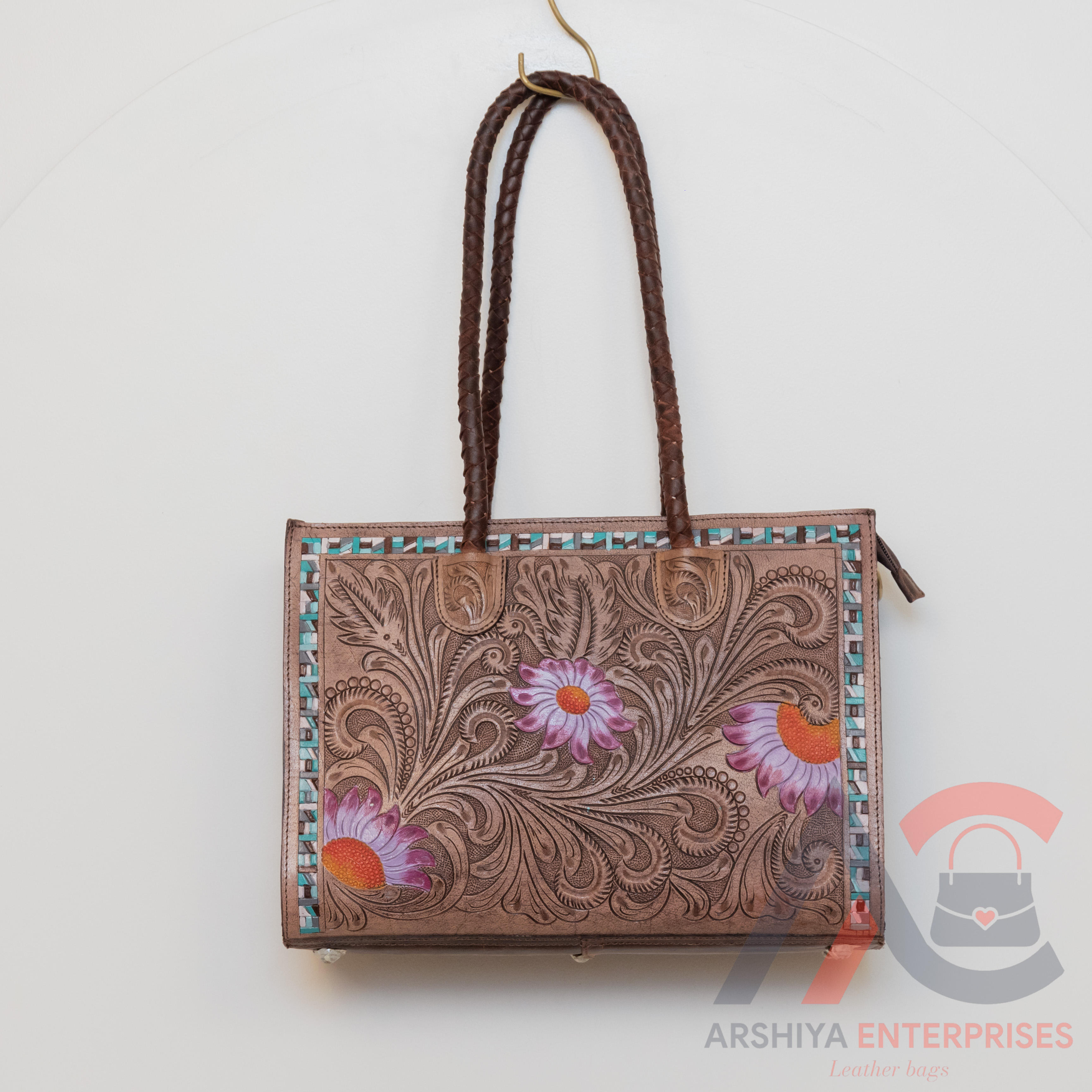 Brown With Pink Tooling