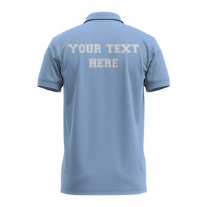 Polo de hombre de algodón 100% al por mayor, de secado rápido y transpirable, logotipo bordado personalizado, impresión lisa de punto de 200g - Product Image 6