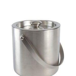 Cubos de hielo para bebidas de Metal con acabado dorado grande de diseño elegante para decoración de hogar y Bar, cubo de hielo hecho a mano - Product Image 4