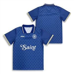 Ropa deportiva personalizada para hombre, Retro camiseta de fútbol, camiseta Polo a rayas, camiseta de fútbol Retro clásica Vintage hecha en Pakistán - Product Image 1