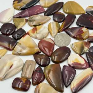 AAA + alta calidad 100% Natural Mokite piedras preciosas sueltas tamaño personalizable cabujón para la fabricación de joyas suministro de lote - Product Image 2