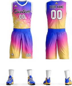 Services OEM uniformes de basket-ball à bas quantité minimale de commande imprimés de logo personnalisé uniformes de basket-ball unisexes à bas prix - Product Image 3