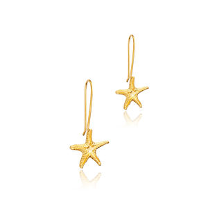 ดาวปลาดิจิตรกรรมสไตล์วินเทจ22พันต่างหูตะขอทองตุรกีแฮนด์เมดขายส่งเครื่องประดับเงินแท้925 - Product Image 3