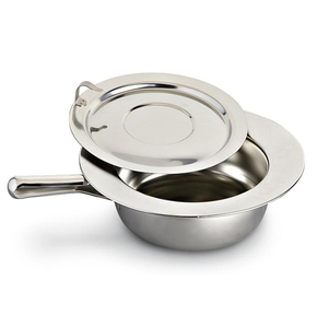 Pot de pommade avec couvercle de poignée de sangle Tasses chirurgicales en acier inoxydable de haute qualité - Product Image 4