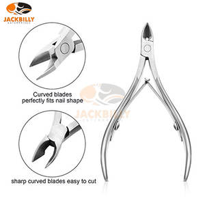 Pinces à cuticules en acier inoxydable coupe-cuticules coupe-peau morte ciseaux pédicure manucure outils ongles ongles - Product Image 3